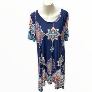 MOA asymmetrical hem tunic top or dress